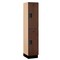 Salsbury Industries Wardrobe Locker, 15" W, 18" D, 76" H, (1) Wide, (2) Openings, Mahogany 22168MAH
